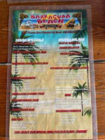 Racuda Beach Grill Pcb menu