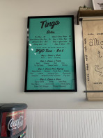 Tinga Tacos menu