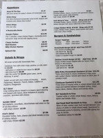 Doc's Diner Cafe menu