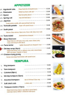 Sugar Roll Japanese Cuisine menu