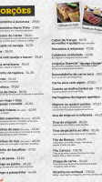 Cantagalo menu