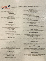 Tsunami Sushi Hibachi Grill menu