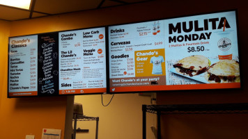 Chando's Tacos menu