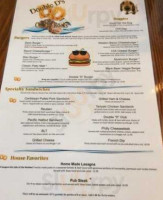 Double D On The The Rocks Sports And Grill menu