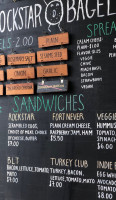 Rockstar Bagels menu