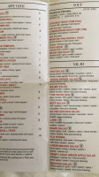 Naree Thai menu