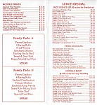 Happy Meals Restaurant menu