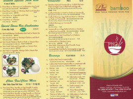 Pho Ha Vietnamese menu