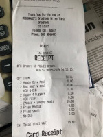 Mcdonald's Citywest menu