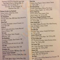 Lew's Southwest menu