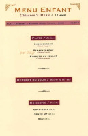 Le Khedive menu