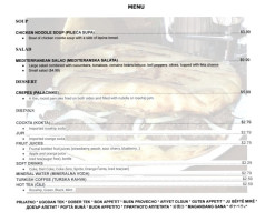 Euro Grill menu