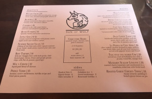 Sun Of Wolf menu