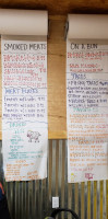 Pit Stop Smokehouse menu