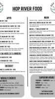 Hop River Brewing Company menu