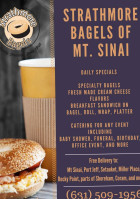 Strathmore Bagel Of Mount Sinai food