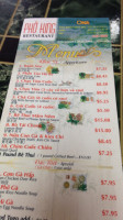 Pho Huong Que menu