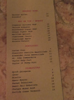 Glasserie menu