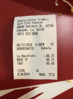 Kahala Coffee Traders menu