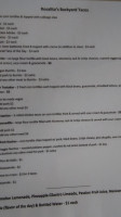 Rosalita's Backyard Tacos menu