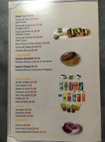 Machu Pollo menu