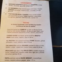 Purepecha Room By Revolver Taco Lounge menu