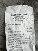 Rigos Taco food