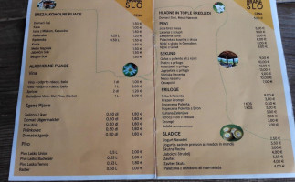 Robidisce Bar, Ristorante, Bed&breakfast menu