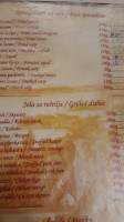 Restoran-brod Kapetan menu