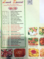 Wong’s Buffet menu