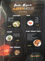 Sushi Eyaki menu