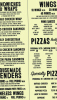 Buffalo Brothers Pizza Wing Co. menu