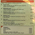 Jai Thai Kitchen menu