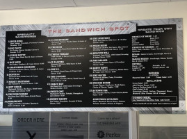 The Sandwich Spot menu