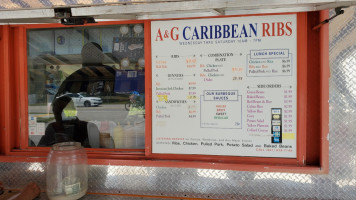 Caribbean Bbq Truck outside