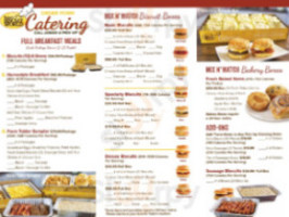 Tudor's Biscuit menu