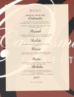 Casa Osmunda menu