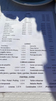 Meson El Carro menu