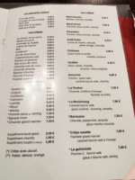 Rendez Vous des Pecheurs menu