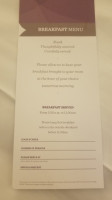 Hyatt Regency Pittsburgh International Airport menu