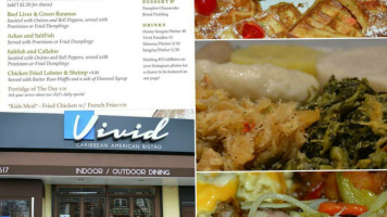 Vivid Caribbean American Bistro bistro menu