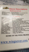 Wings Over menu