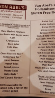 Van Abel's Of Hollandtown menu