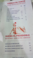 Casa Navio menu