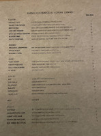 Barnzu Korean menu