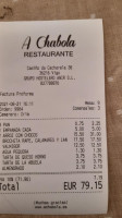 A Chabola Vigo menu