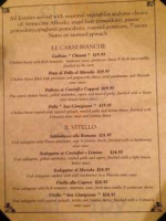 Chianti Italiano menu