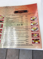 Fattoush menu