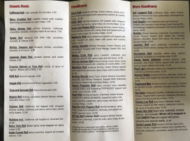 Rock 'n Roll Sushi Colonnade menu