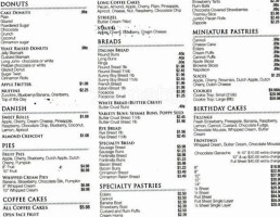 Impallaria Bakery And Deli menu